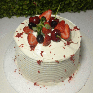 Bolo frutas vermelhas